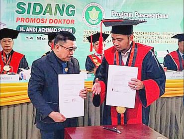 Bupati Majene, Dr.H.Achmad Andi Syukri, SE.MM Raih Doktor, Theater Classroom Lt. 1, Gedung PPs STIE AMKOP Makassar