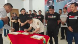 Bupati Majene Dr. H. Andi Achmad Syukri, SE.MM Menandatangani Surat Izin MRC Indonesia Di Mulainya Beroperasi di Wilayah Kabupaten Majene,Aula Pondopo Rumah Bupati pada hari Sabtu 31 Mei 2025