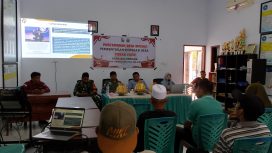 Pj. Kades Balombong Arhan Bersma P3MD Sebagai Pemdes Balombong Gelar Musdes KMP Koperasi Merah Putih) Di Aula Kantor Desa Jum'at 02/05/2035 