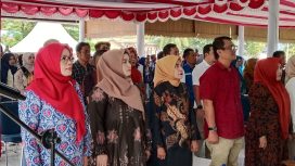 Kadis DPPKB Majene Hj. Hasnawati, S.Sos,MM Bersama Para Kepala OPD di Acara DASHAT  Sabtu 17/05/2025 di Pondopo Rujab Buapti Majene, 