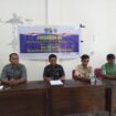 Kepala Desa Tinambung Ahmad Satu, SE di dampingi Ketua BPD dalam Acara Penyaluran BLT DD di Aula Kantor Sabtu 31 Mei 2025.