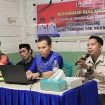 Irfan Syahril, S.Sos,MM Pj. Kades Banua Adolang  Di Dampingi P3MD, Ketua BPD
 dan Babinsa, Saat Pimpin Musdes Pembentukan Koperasi Merah Putih (KMP) Kamis 8/05/2025.Di Aula Kantor Desa. 
