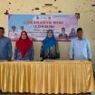 Wakil Bupati Dr.Hj.Andi Rita Mariani, Kadis DPPKB Majene, Hj. Hasnawati, S.Sos Camat Malunda Di Acara Lokmon Percepatan Penurunan Stunting Di Aula Kantor Camat Minggu 9 Maret 2025.
(Dok.KBN.Com) 