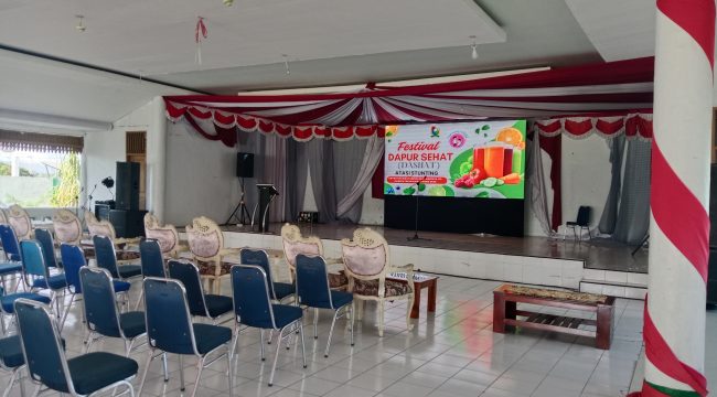 Foto Tempat Akan Di Gelar Sosialisasi 
DASHAT Dari Pihak Dinas Pengendalian Penduduk Dan Keluarga Berencana. Di Pondopo Rujab Bupati Majene Jum'at 2025.