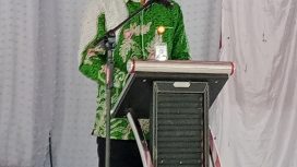 Kepala Perwakilan BKKBN Sulawesi Barat Rezky Murwanto, S. Kom. MPH Memberikan Sambutan Di Acara DASHAT, yang Di Gelar DPPKB Majene Sabtu 17/05/2025 Di Pondopo Rujab Bupati Majene