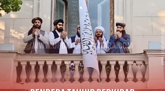 Bendara Taliban Afganistan Berkibar Di Negara Rusia. 