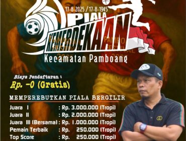 Yunus Hadaming, SE Dirut Surya Utama Pamboang Sponsor Utama Turnamen Sepak Bola Pamboang