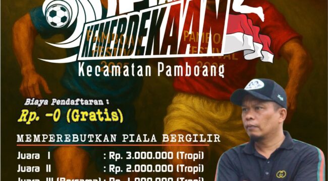 Yunus Hadaming, SE Dirut Surya Utama Pamboang Sponsor Utama Turnamen Sepak Bola Pamboang