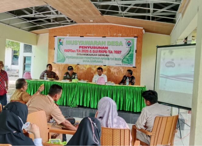 
					Rahmadi  Kades Simbang; Penyusunan RKPDesa Tahun 2026 Untuk Alas Arah Kebijikan  Pembangunan